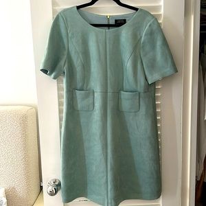 Velvet lightweight sage/turquoise dress